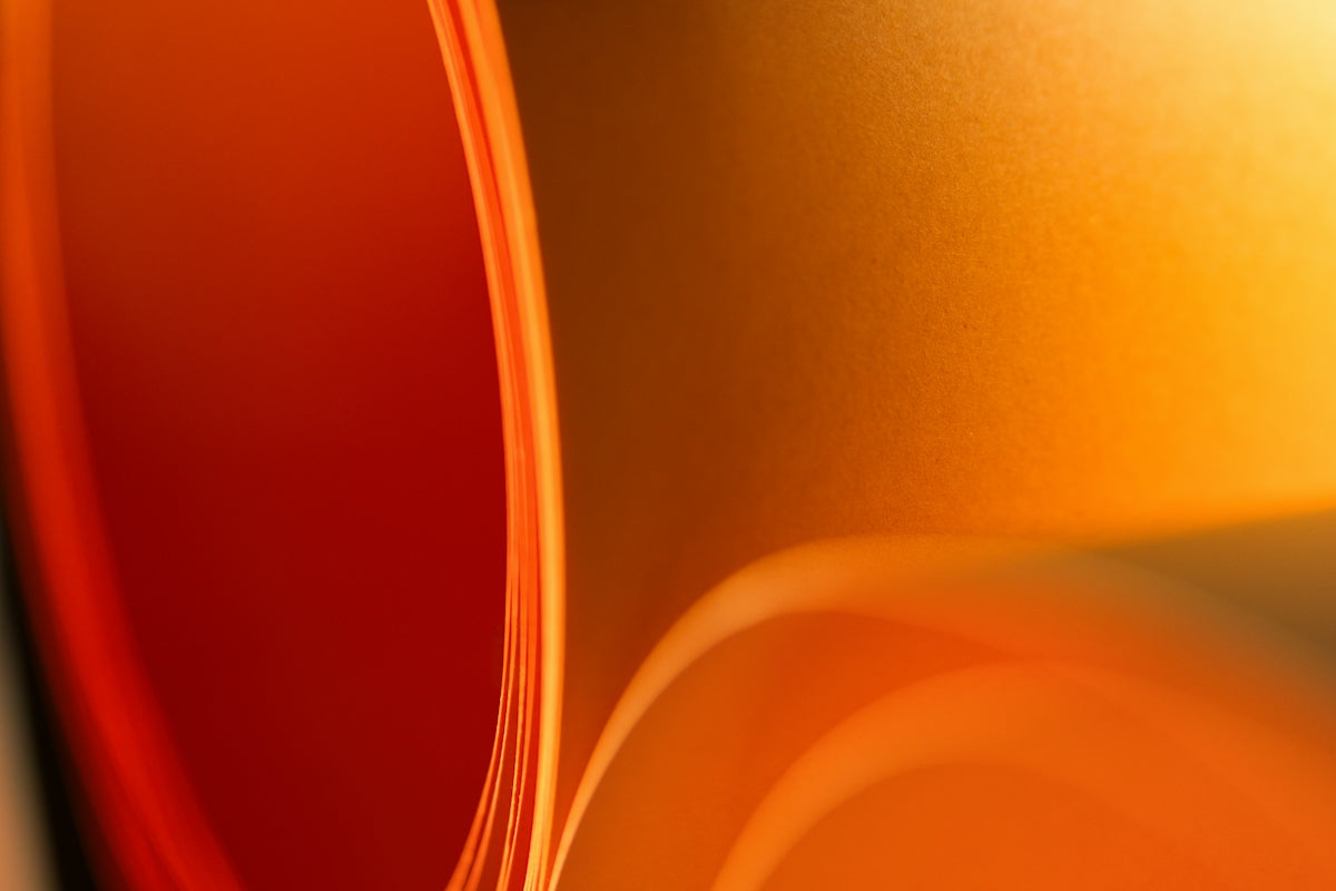 A close up of a red and yellow background