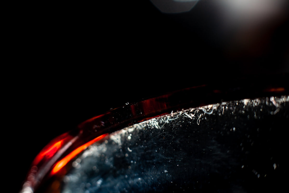 a close-up of a drop of water